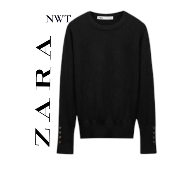 Zara Sweaters - NWT ZARA Basic Plain Knit Sweater Navy  Size XL